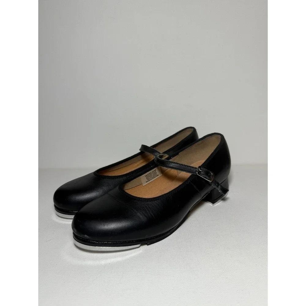 Youth Bloch Tap Shoes Size Girl 5.5 Black Dance Shoes - EUC